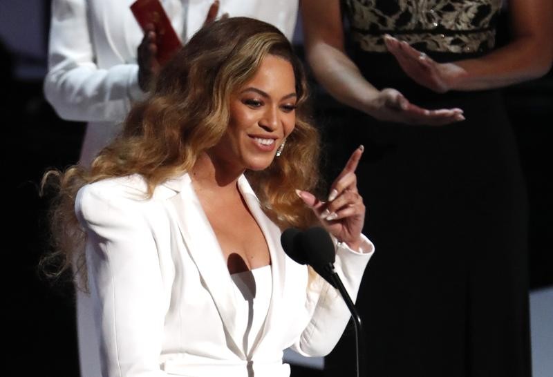 50th NAACP Image Awards - Show - Los Angeles, California, U.S., March 30, 2019 - Beyonce reacts after winning the entertainer of the year award. REUTERS/Mario Anzuoni
